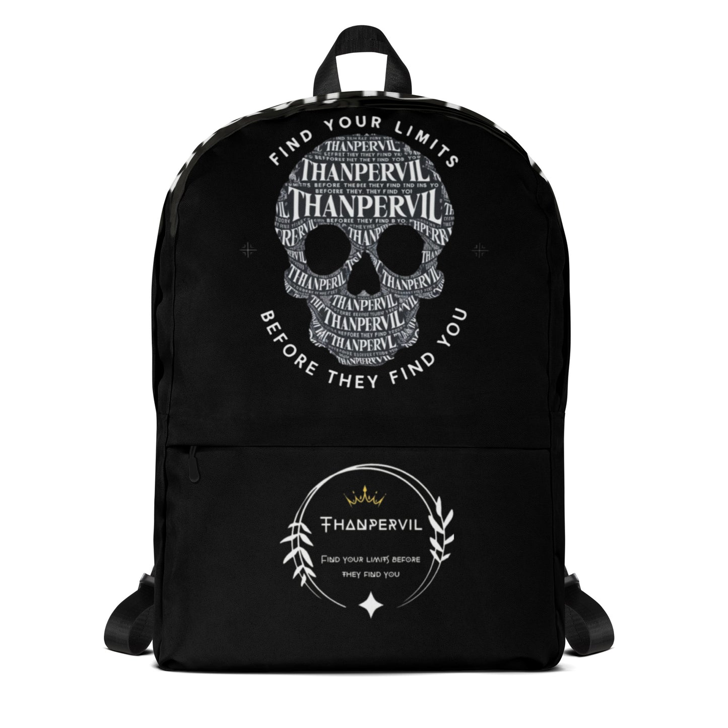 Mochila negra calavera