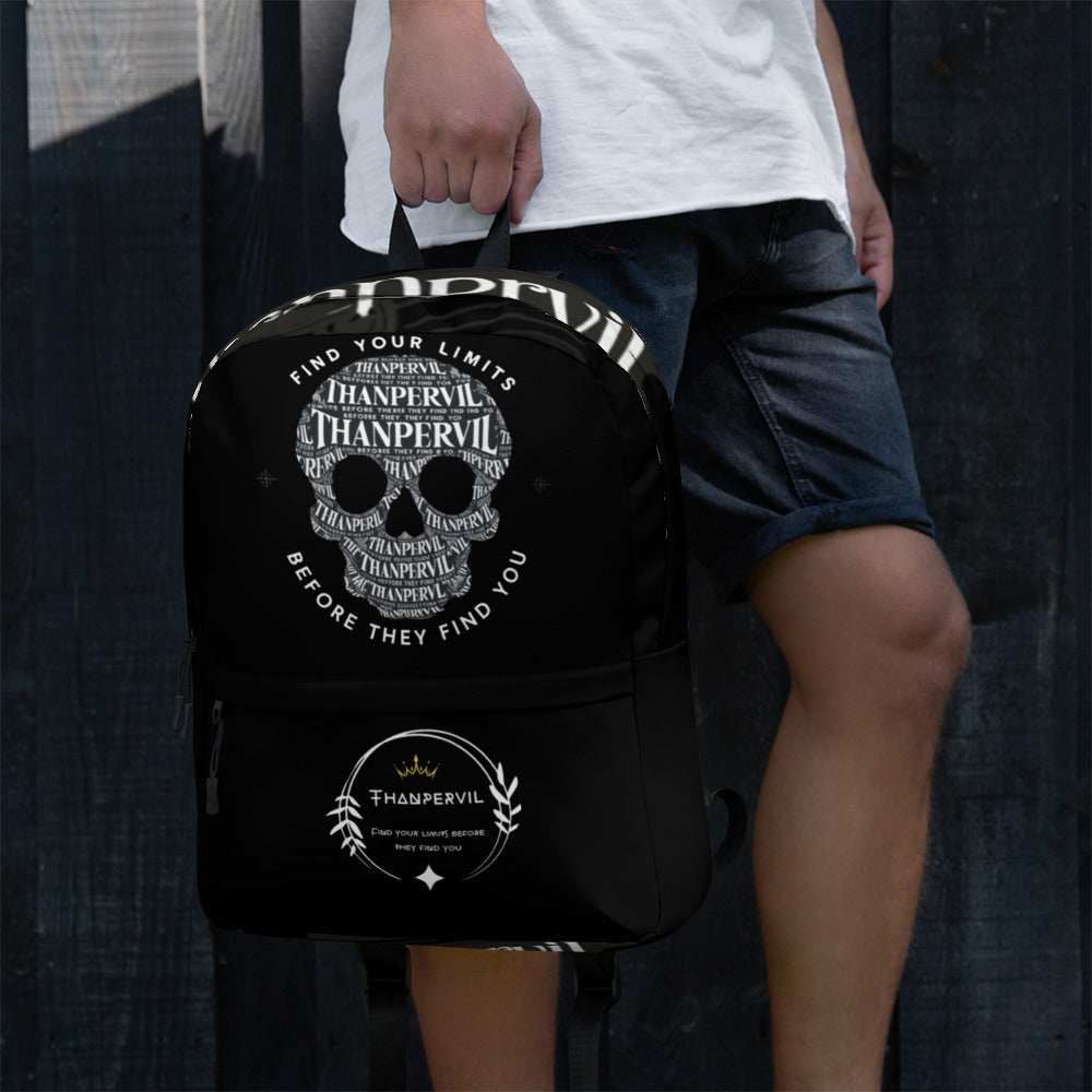 Mochila negra calavera