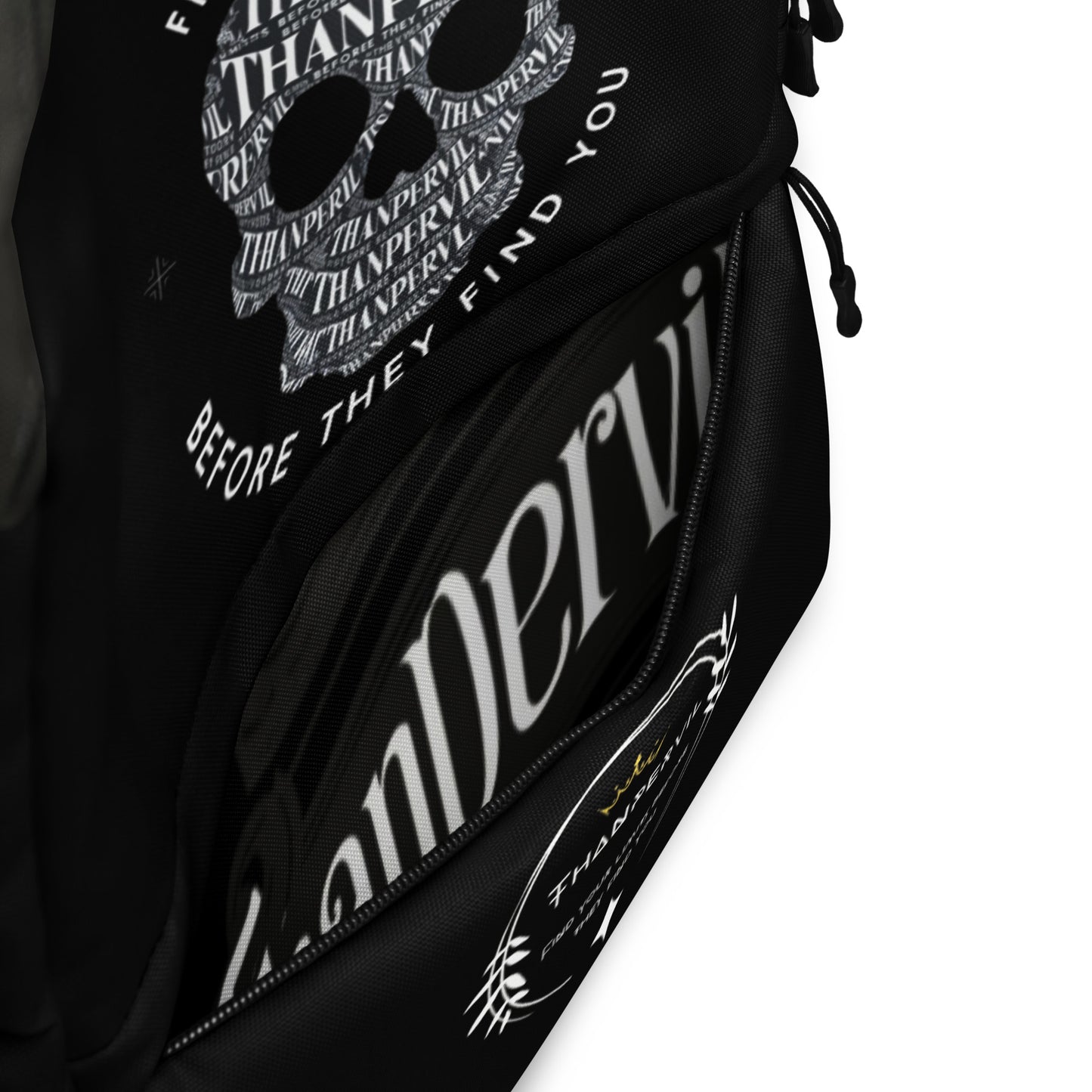 Mochila negra calavera