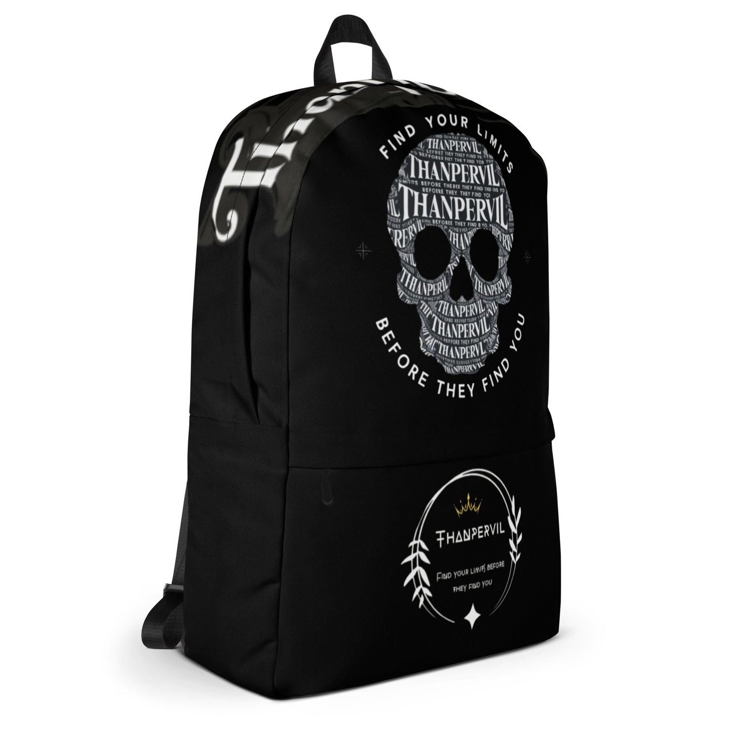 Mochila negra calavera