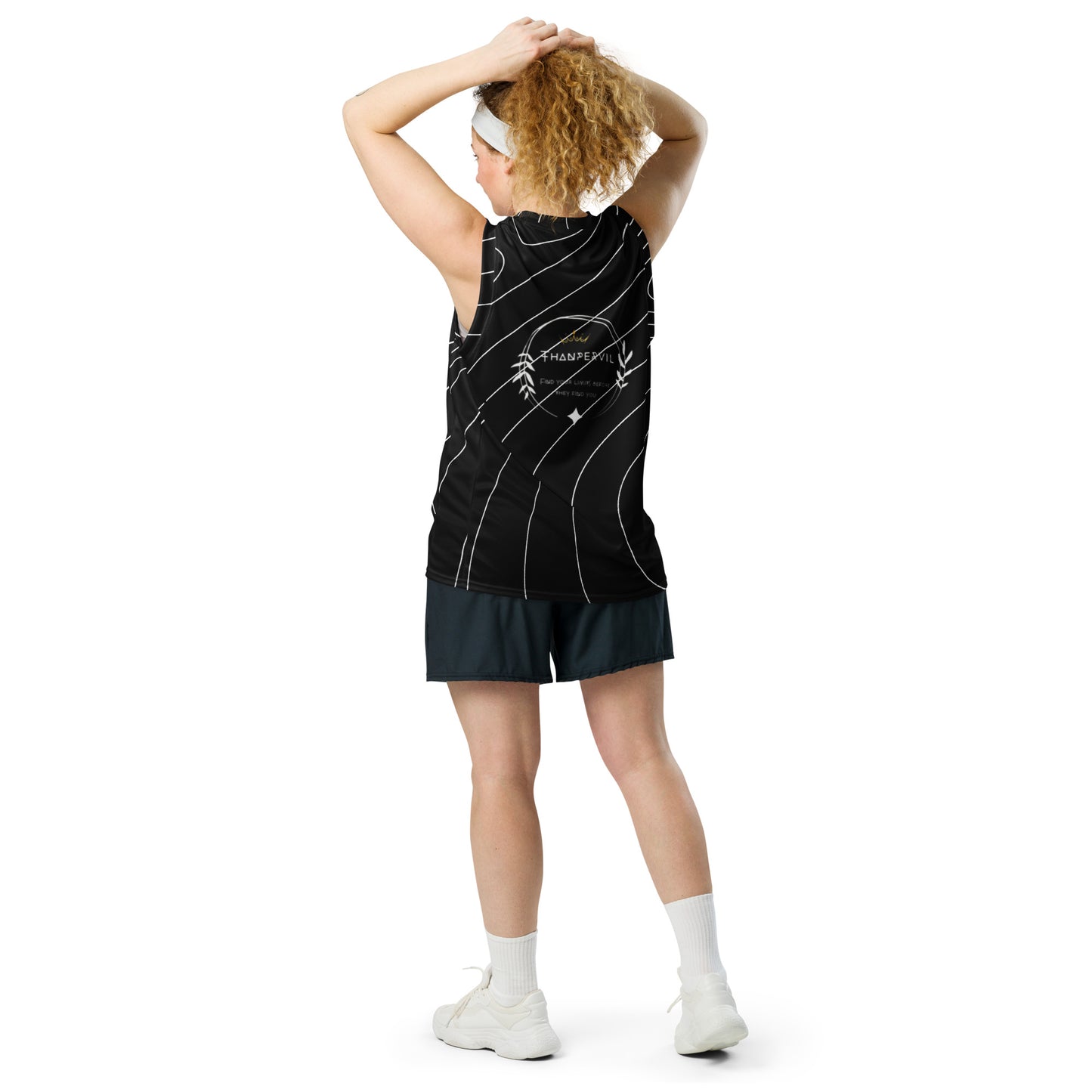 Recycled unisex basketball jersey