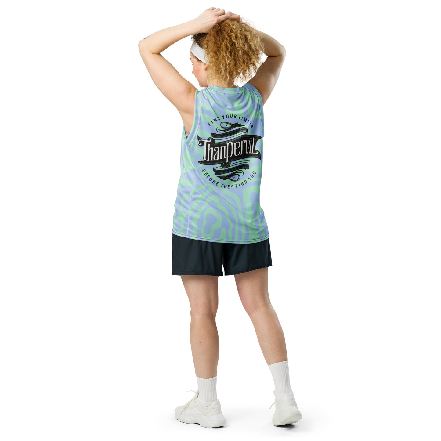 Recycled unisex basketball jersey