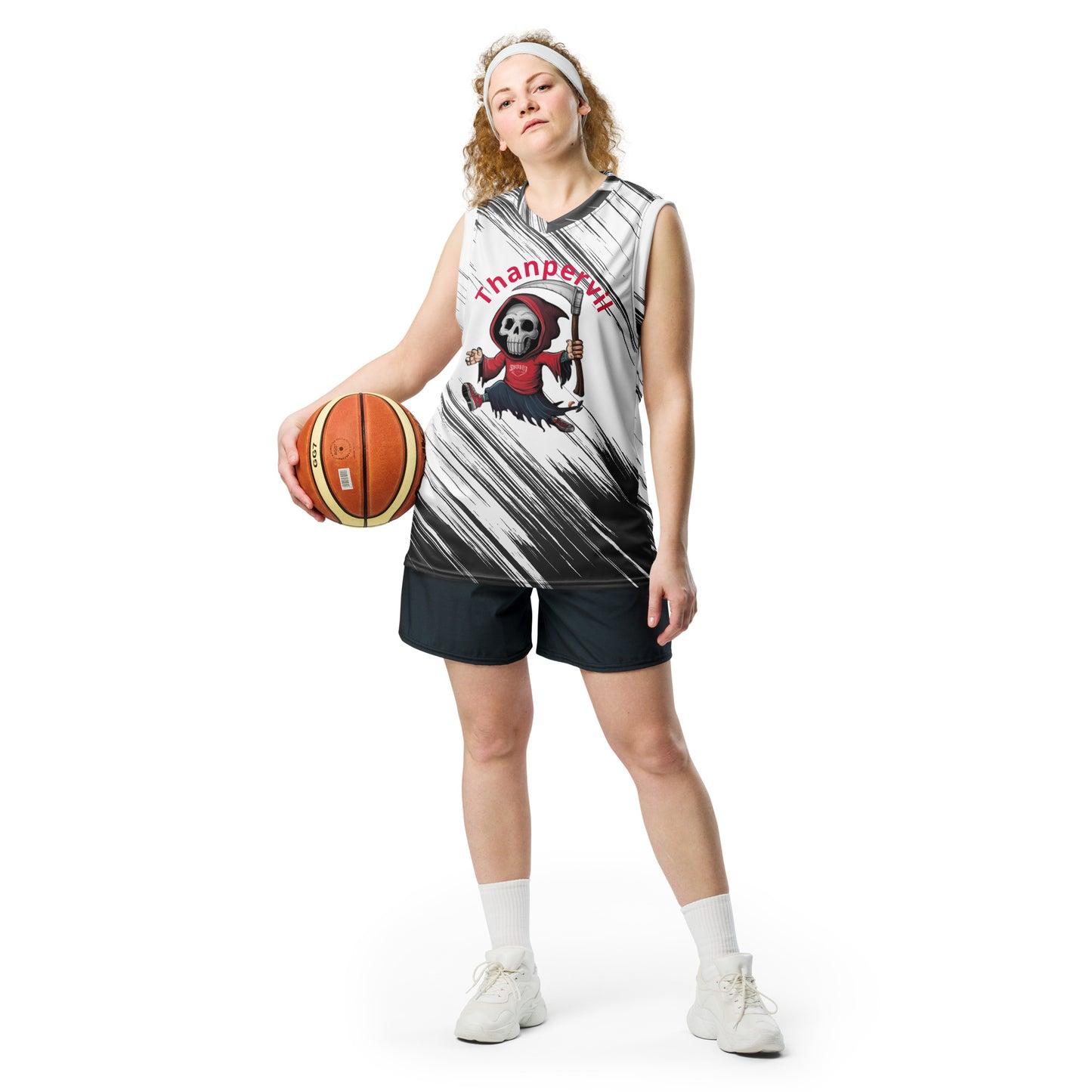 Recycled unisex basketball jersey