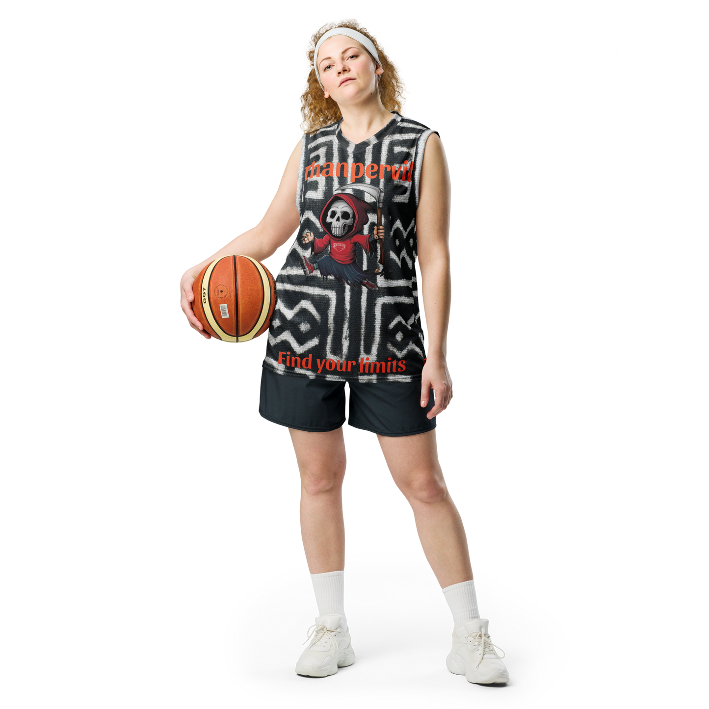 Recycled unisex basketball jersey