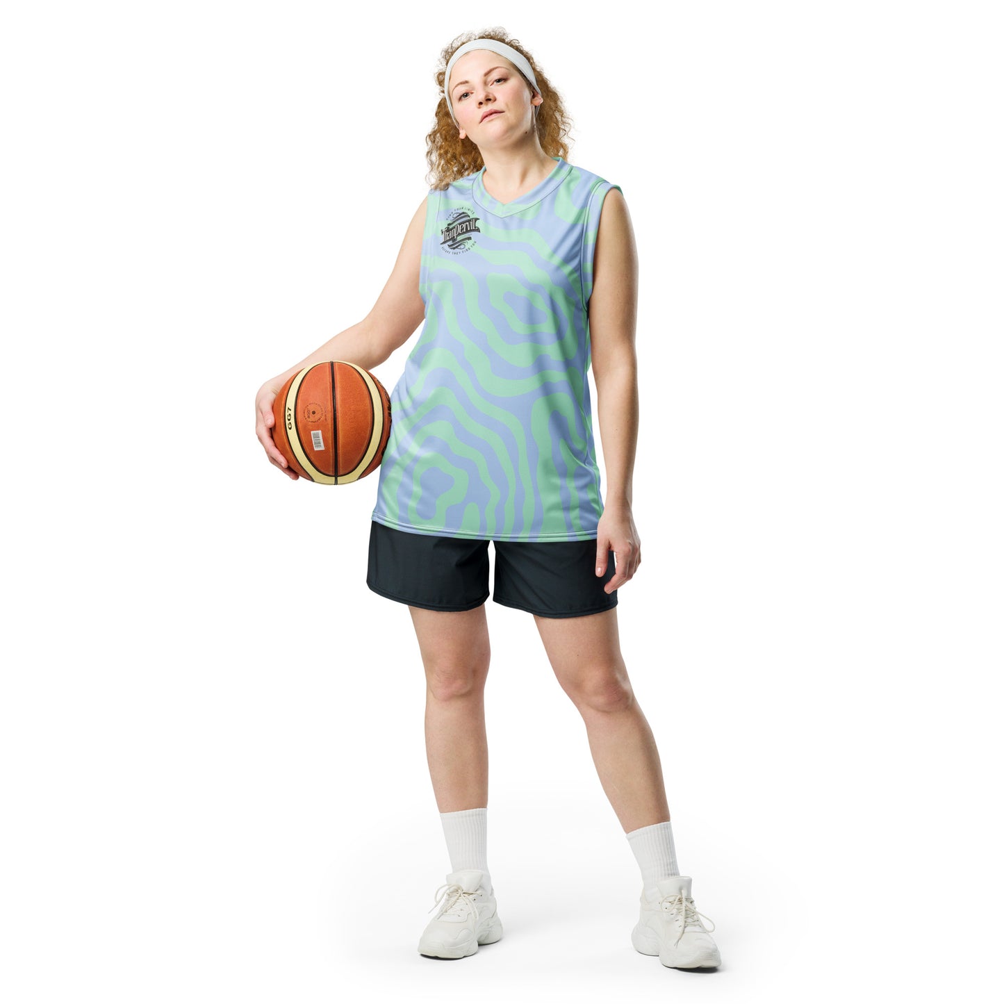 Recycled unisex basketball jersey