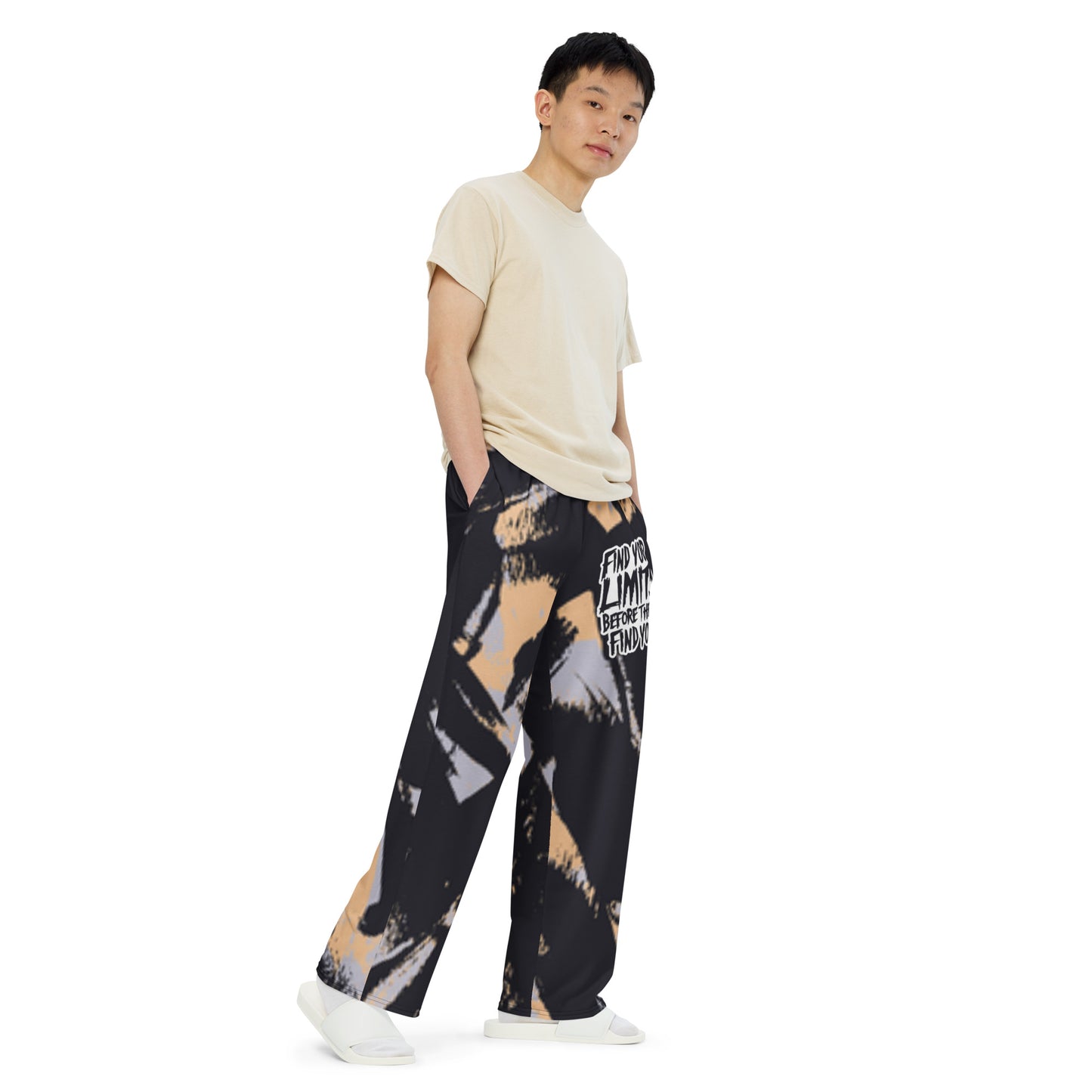 Pantalón ancho all over unisex