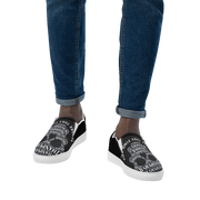 Zapatillas de lona sin cordones para hombre.