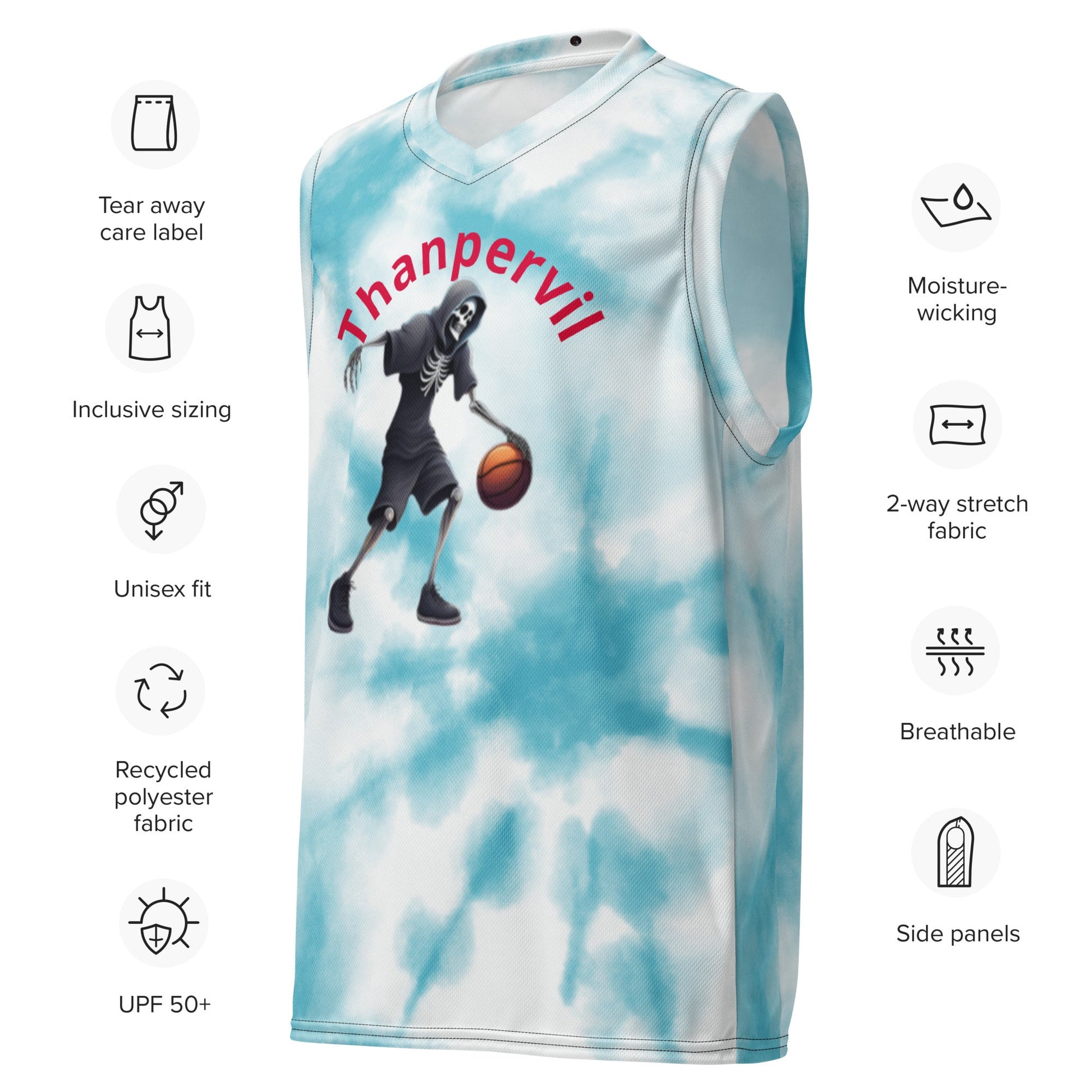 Camiseta de baloncesto unisex reciclada - Thanpervil shop online