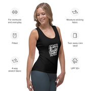 Camiseta de tirantes para sublimación cortada y cosida eslogan y reloj de arena - Thanpervil shop online