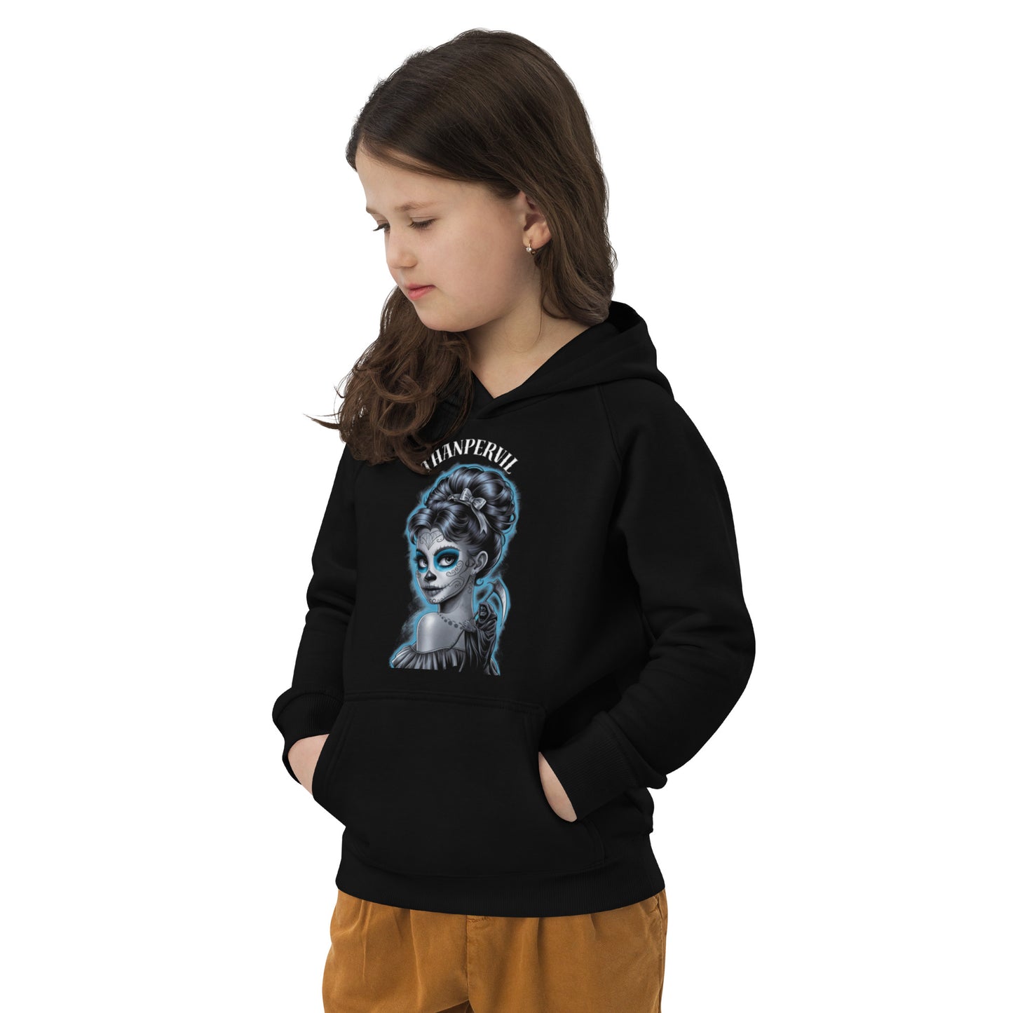 Sudadera con capucha eco niña diabólica