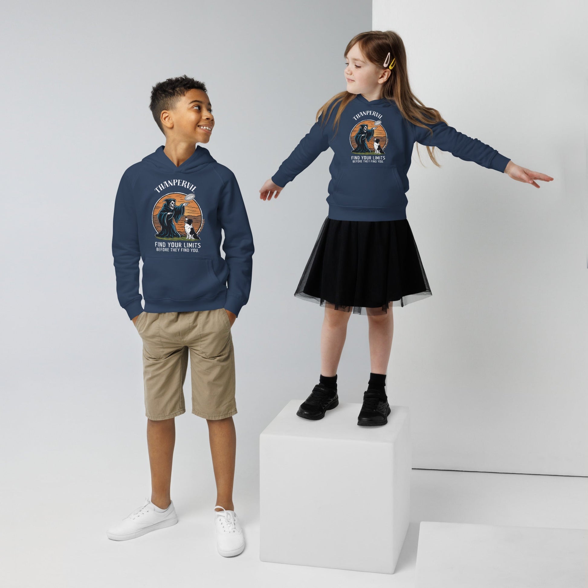 Kids eco hoodie border - Thanpervil shop online