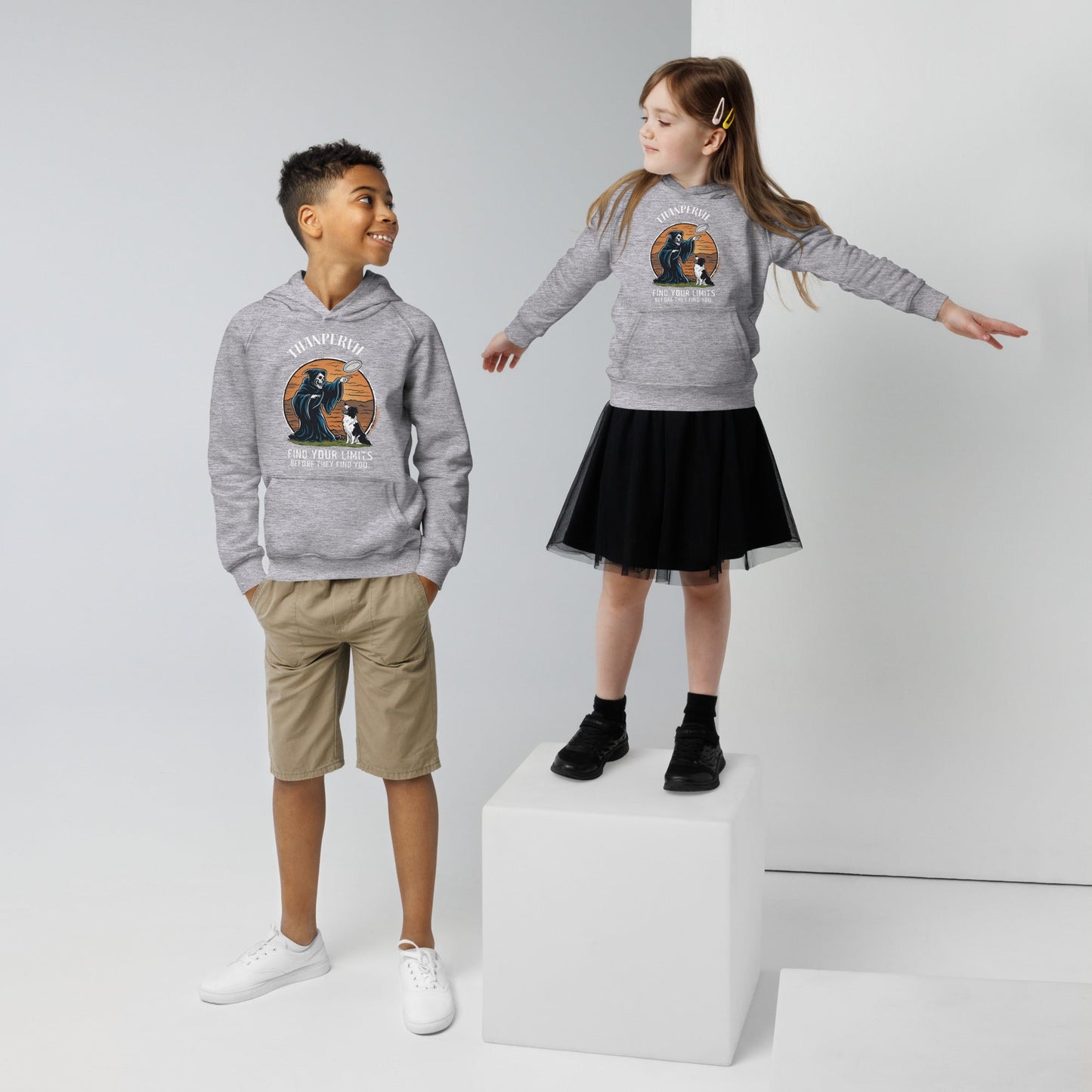 Kids eco hoodie border - Thanpervil shop online