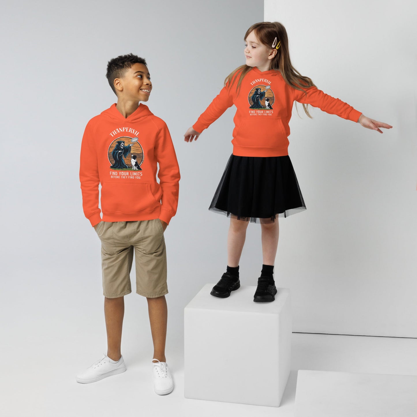 Kids eco hoodie border - Thanpervil shop online