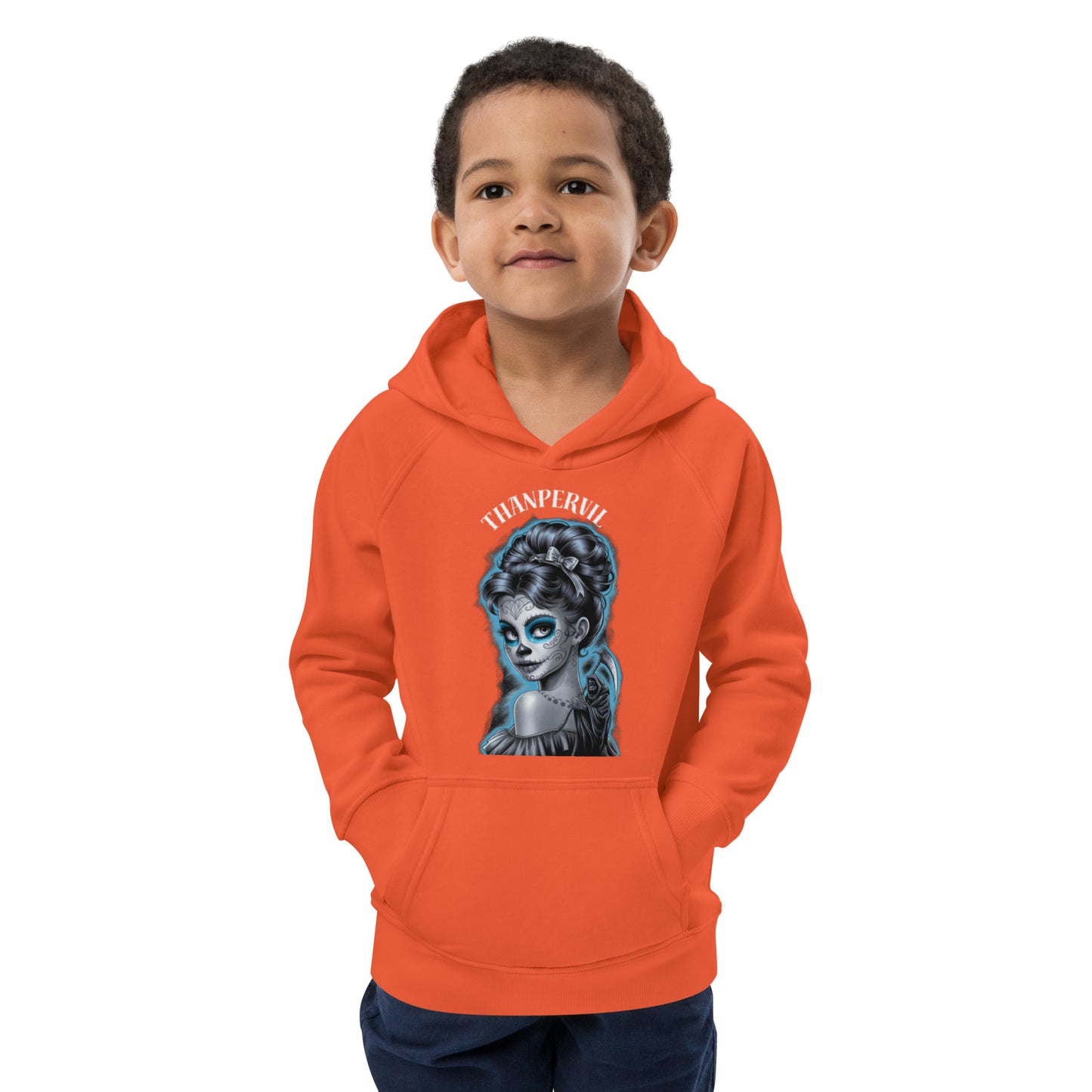 Sudadera con capucha eco niña diabólica