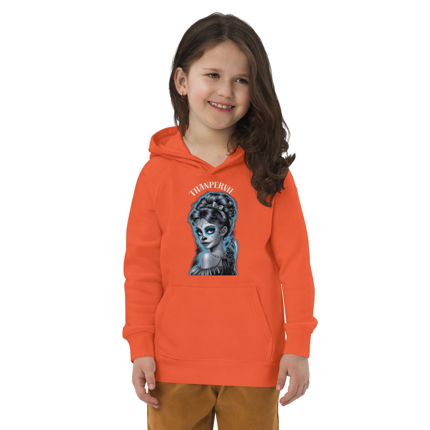 Sudadera con capucha eco niña diabólica