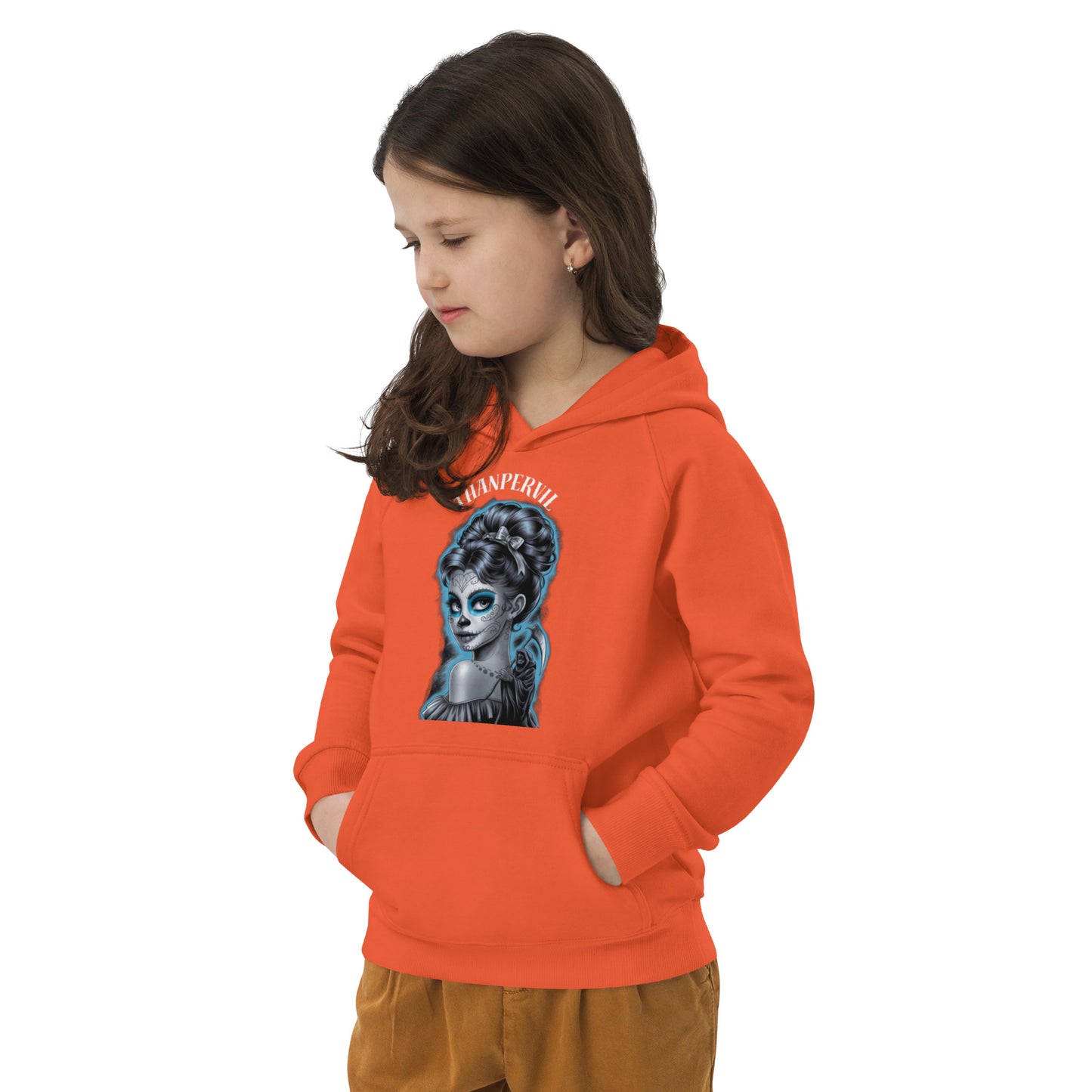 Sudadera con capucha eco niña diabólica