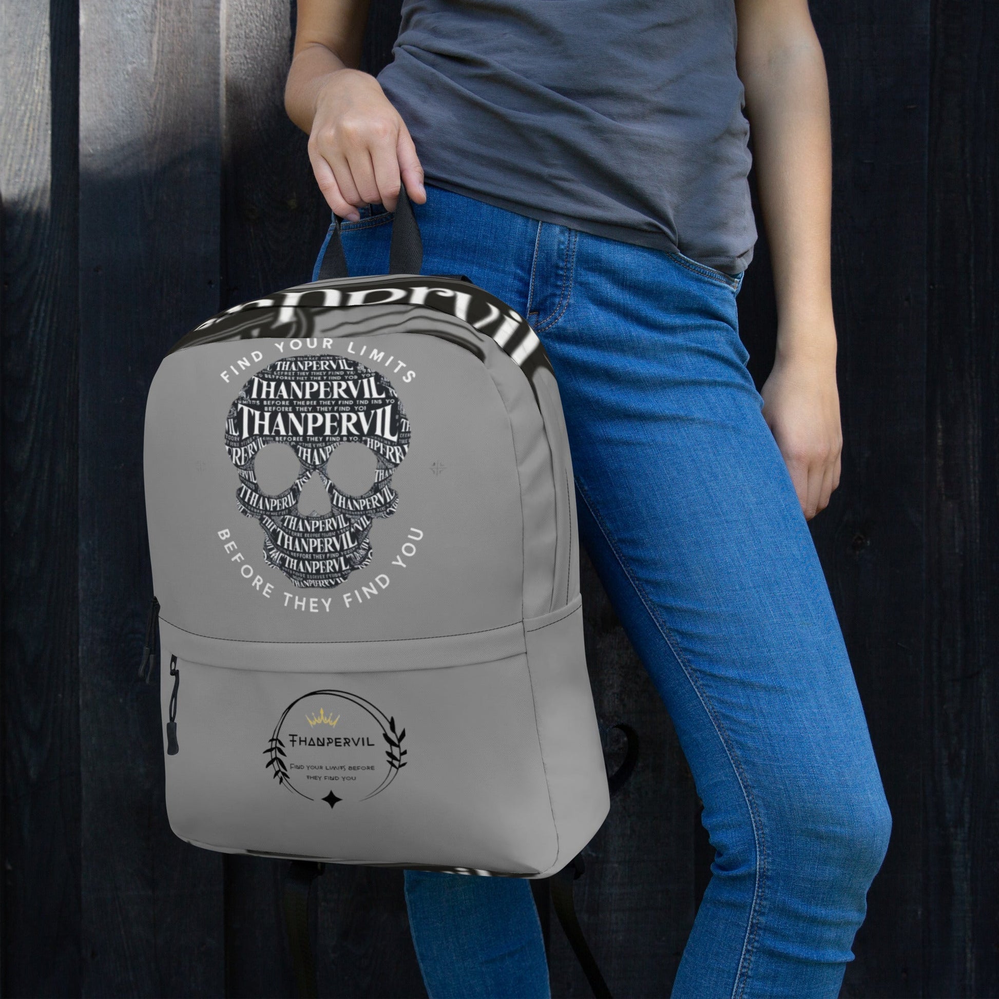 Mochila gris calavera - Thanpervil shop online