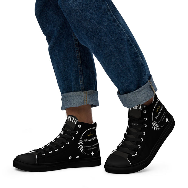 Zapatillas de lona de caña alta para hombre - Thanpervil shop online
