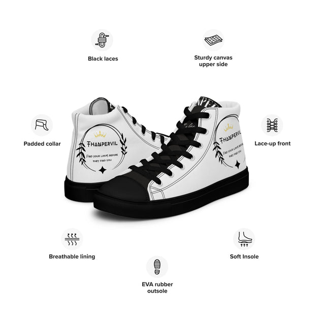 Zapatillas de lona de caña alta para hombre - Thanpervil shop online