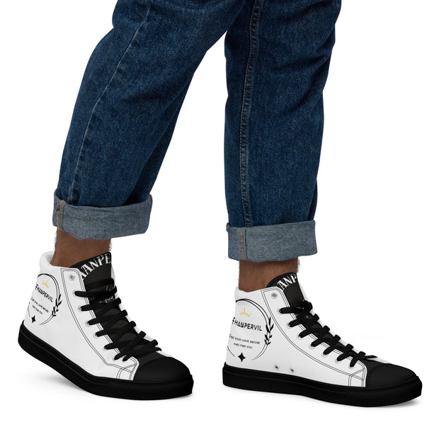 Zapatillas de lona de caña alta para hombre - Thanpervil shop online