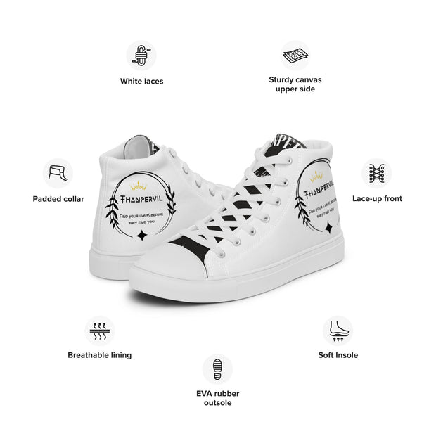 Zapatillas de lona de caña alta para hombre - Thanpervil shop online