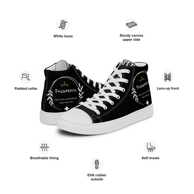 Zapatillas de lona de caña alta para hombre - Thanpervil shop online